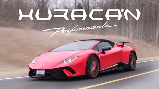 2018 Lamborghini Huracan Performante Spyder Review  Screaming V10 [upl. by Acinoed]