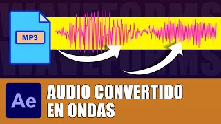 Audio CONVERTIDO en ondas waveforms en After Effects [upl. by Botsford647]