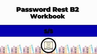 5 zadstr 5  Password Reset B2  Workbook  odpowiedzi [upl. by Auqcinahs]