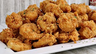 Crispy Fried Shrimp Recipe  Better Than Popeyes  How To Make Fried Shrimp [upl. by Eedak635]