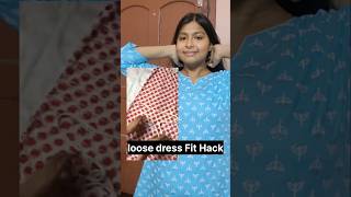 Fix your loose fitting dress Hack pujaedition hack [upl. by Sirad642]