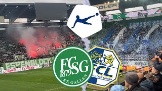 FC StGallen vs FC Luzern  Stadionvlog  RUDELBILDUNGEN  LAST MINUTE TOR IM KAMPF UM DIE PLAYOFFS🤯 [upl. by Madlin132]