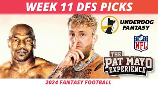 2024 NFL Week 11 DraftKings Picks Lineups  NFL Week 11 Game Picks amp Breakdown  2024 DFS NFL Picks [upl. by Georgena]