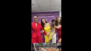 CHELSEA MANALO AND OTHER FILIPINO BEAUTY QUEENS Just having fun together before their photoshoot [upl. by Sisco831]