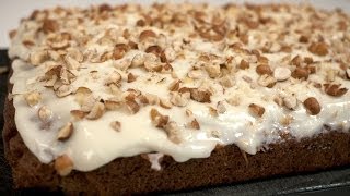 Carrot cake with cream cheese frosting [upl. by Ahsiled]