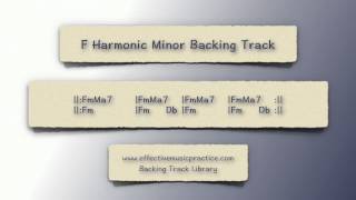 F Harmonic Minor Backing Track [upl. by Xylon34]