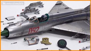 172 Mig21 MF  Eduard  scale model step by step build [upl. by Viviyan]