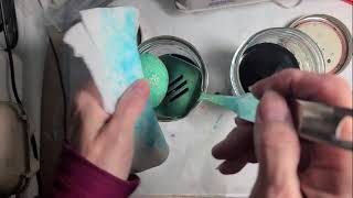 Pysanky Challenge  Writing Pysanky on Eggs with VERY large holes  Part 1 [upl. by Aryc]