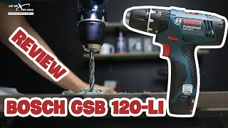 Review máy khoan pin Bosch GSB 120 LI  Test thực tế [upl. by Frederich451]