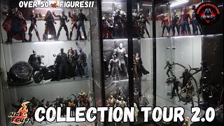 Hot Toys Collection Tour 20 SpiderMan Avengers Starwars and DC [upl. by Leupold]