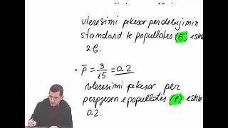 STATISTIKE TEMA 7 PJESA 1 Vleresimi Pikesor per Mesataren dhe Perpjesen e Popullates [upl. by Reis]