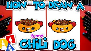 How To Draw A Funny Chili Dog [upl. by Flaherty]