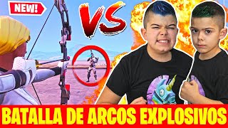 BATALLA DE ARCOS EXPLOSIVOS EN FORTNITE PINO vs ARES Modo Creativo [upl. by Milone]