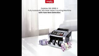 Gobbler GB8888E Mix Note Value Counting Machine  Automatic Currency Counter [upl. by Elagiba633]