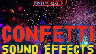 Confetti Sound Effects  Confetti Pop With Yay Sound  Sound Of Confetti Popping Party Celebration [upl. by Honorine]