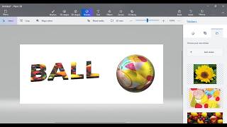 How to Create 3D Text In Paint 3D  How to Put Image Inside 3D Text [upl. by Lauer]