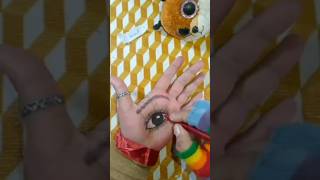 Aji ghanta 😍😍 how to draw eye on hand art 3dart shortsfeed shorts 3dart opticalillusion [upl. by Tench]