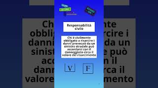 3 Responsabilità Civile nuovocodicedellastrada esamepatente [upl. by Norry]