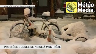 Première bordée de neige à Montréal [upl. by Pierrette]