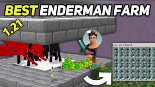 BEST EASY ENDERMAN XP FARM Tutorial in Minecraft Pocket Edition 121 [upl. by Odradlig]