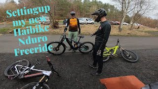 Haibike Nduro 8 Freeride setup and dialling in 2nd ride [upl. by Woodruff724]