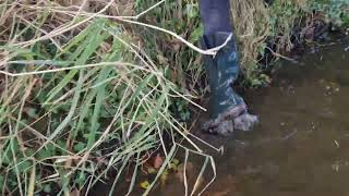 Wife gets her wellies flooded in the stream [upl. by Sussman]