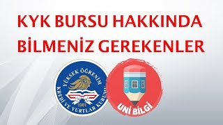 KYK BURSU HAKKINDA BİLMENİZ GEREKENLER [upl. by Amolap]