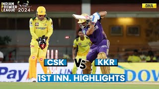 CSK Vs KKR Highlights 1st Innings Kolkata Knight Riders Scored 137 Against Chennai Super Kings [upl. by Aehsan]