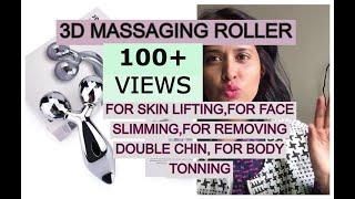 3D MASSAGE ROLLER FOR REMOVING DOUBLE CHIN SKIN LIFTINGFOR FACE SLIMMING 3DMassageRoller [upl. by Gnen254]