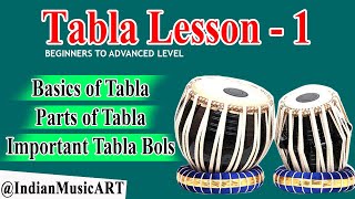 Learn Tabla Lesson  1  Basics of Tabla Parts Important Bols [upl. by Yusem]