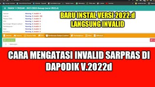 Cara mengatasi invalid sarpras di dapodik v2022d [upl. by Nnaacissej2]