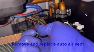 How to replace auto air vent  Leaking auto air vent on Glow Worm Energy combi boiler step by step [upl. by Eldwun]