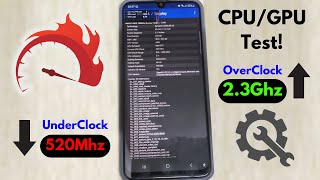 Android CPUGPU Underclock Vs Overclock Extreme Test [upl. by Adali217]