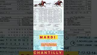 Programme quinté analyse  CHANTILLY  MARDI  12112024 [upl. by Ioves]