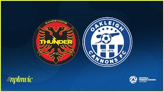 2024 NPLMVIC Oakleigh Cannons v Dandenong Thunder [upl. by Nymzaj]