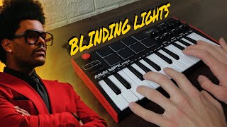 The Weeknd  Blinding Lights  AKAI MPK MINI MK3 COVER [upl. by Alrick]