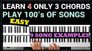 Learn Only 3 Easy Chords  Play Dozens of Popular Songs  Beginners [upl. by Annaohj905]