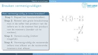 Volgorde van bewerkingen met breuken [upl. by Sundberg]