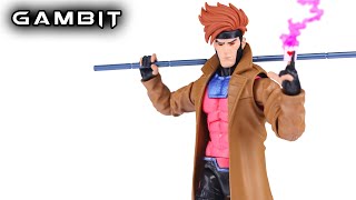 Marvel Legends GAMBIT XMen 97 Action Figure Review [upl. by Ahsinar238]