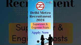 Delhi Metro Recruitment 2024 70k Salary for Engineers [upl. by Lednem]