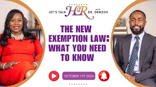 The New Exemption Law What You Need To Know  Guest  Malik Luckett Attorney Fisher Phillips [upl. by Landrum]