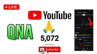 🔴QNA Live 5000 subscriber 🥳कि खुशी में 🎇 [upl. by Stine321]