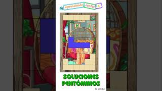 9000 Soluciones 43 Rompecabezas Matemático de Pentóminos Shorts puzzlegames [upl. by Anihs]