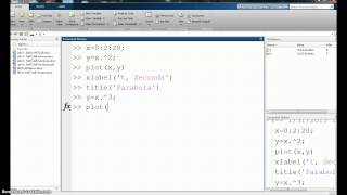 Simple x y plot in MATLAB [upl. by Agnesse472]