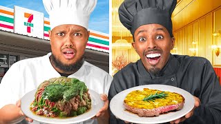 Turning Cheap Food Into Gourmet Ft Chunkz [upl. by Amato508]