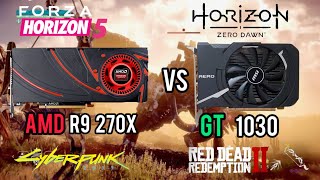 AMD R9 270x VS GT 1030  Which is The Best graphics card for gaming [upl. by Lytton]