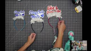 DIY Personalized Sayings on Headbands Assembly Tutorial  Using Cricut Design Space to Cut First [upl. by Anavoig]