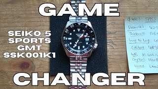 Seiko 5 Sports GMT SSK001K1  Short Review by Kabir Datta [upl. by Eitsym731]