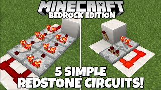 5 Simple Redstone Circuits To Improve Your Technical Builds Easy Minecraft Tutorial [upl. by Atteras]