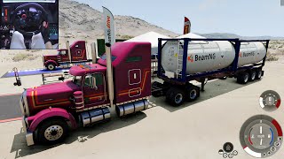 Convoy T83 Long Haul Custom  BeamNG Drive  Logitech G29 Gameplay [upl. by Oibaf685]